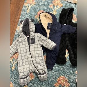 3 Baby Gap 0-3 month winter coverups.